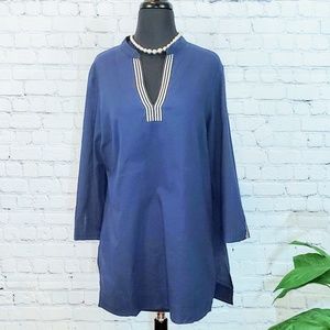 364 Brooks Brothers Dark Blue Top | Sz L